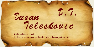 Dušan Telesković vizit kartica